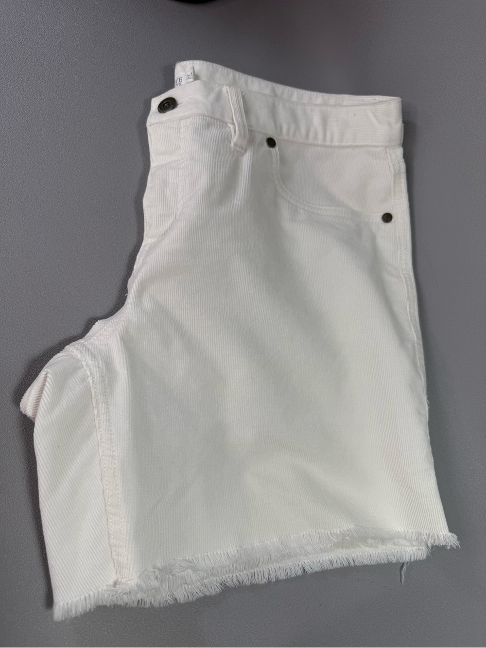 Carve Designs White Cotton Blend Corduroy Shorts - Picture 4 of 10